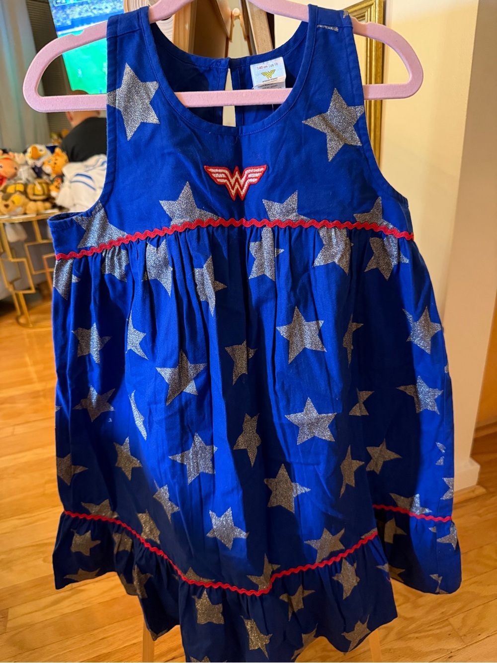 NWT HANNA ANDERSSON RACERBACK DC COMIC WONDER WOMAN  RACERBACK DRESS 140 10